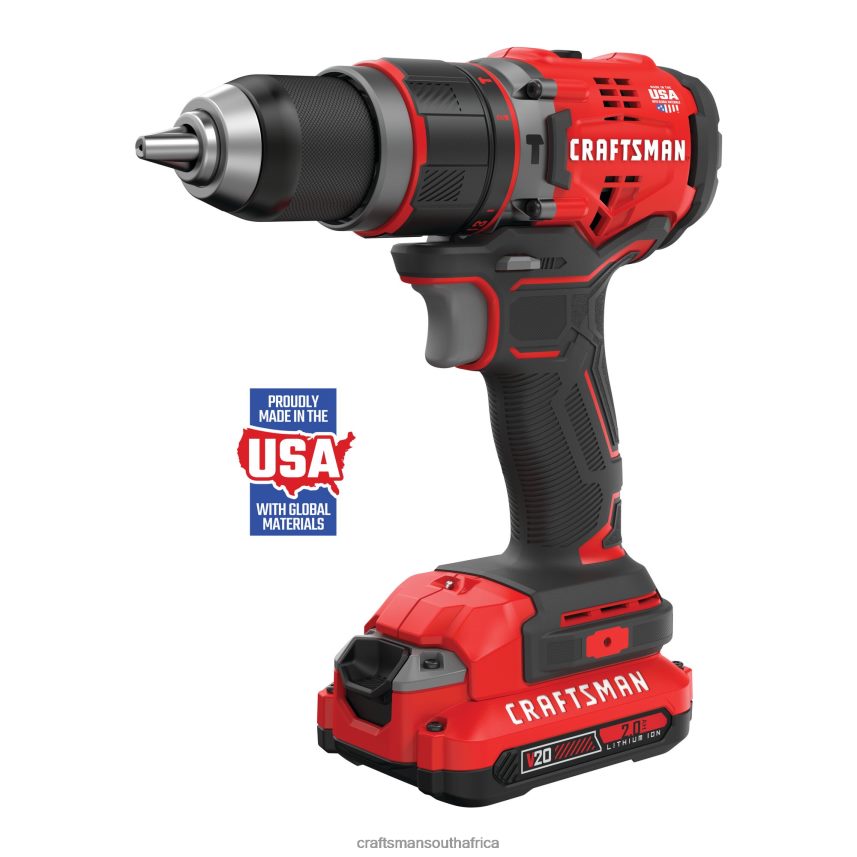 NXT28F116 V20 1/2-in 20-volt Max-Amp Variable Speed Brushless Cordless Hammer Drill (2-Batteries Included) Power Tools CRAFTSMAN - Image 1