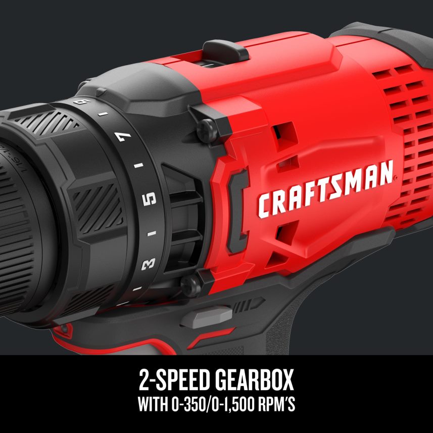 NXT28F148 V20 20-volt Max 1/2-in Cordless Drill (1-Battery Included, Charger Included) Power Tools CRAFTSMAN - Image 11