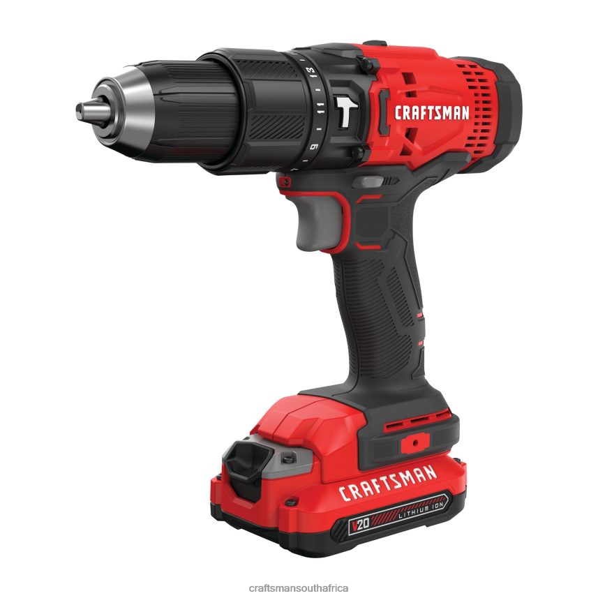 NXT28F163 1/2-in 20-volt Max-Amp Variable Speed Cordless Hammer Drill (2-Batteries Included) Power Tools CRAFTSMAN - Image 1