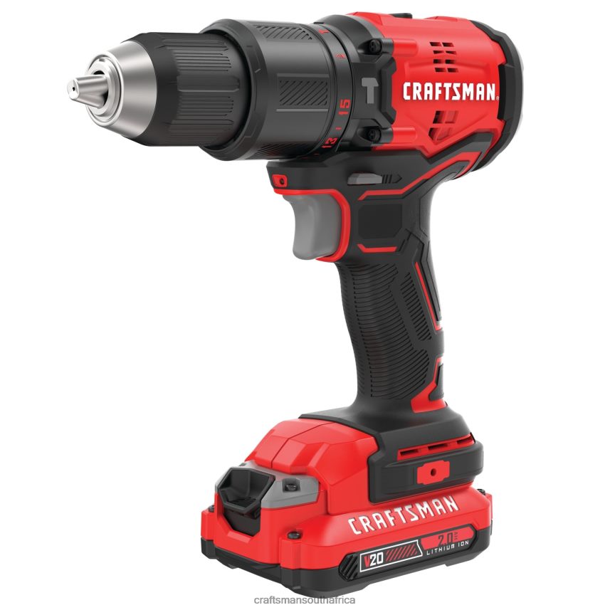 NXT28F167 V20 1/2-in 20-volt Max-Amp Variable Speed Brushless Cordless Hammer Drill (2-Batteries Included) Power Tools CRAFTSMAN - Image 1