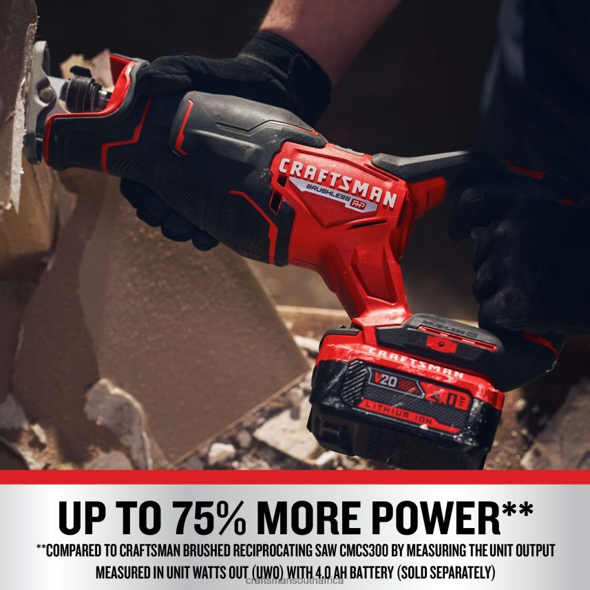 NXT28F21 V20 RP 20-volt Max Variable Speed Brushless Cordless Reciprocating Saw (Bare Tool) Power Tools CRAFTSMAN - Image 7