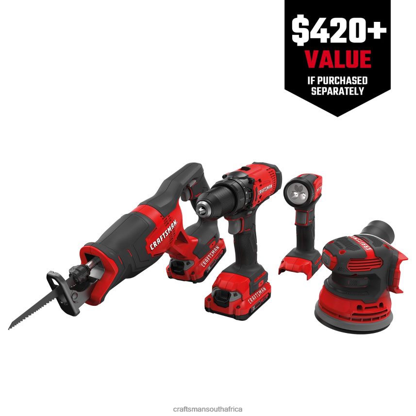 nxt28f25_4_tool_power_tool_combo_kit_with_soft_case_2_batteries_included_and_charger_included_power_tools_craftsman.jpg NXT28F25 4-Tool Power Tool Combo Kit with Soft Case (2-Batteries Included and Charger Included) Power Tools CRAFTSMAN - Image 1