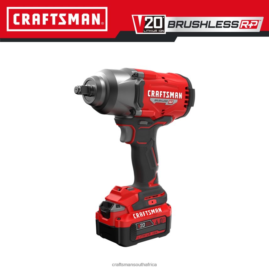 NXT28F31 4-Amp 20-volt Max Variable Speed Brushless 1/2-in Drive Cordless Impact Wrench (Battery Included) Power Tools CRAFTSMAN - Image 1