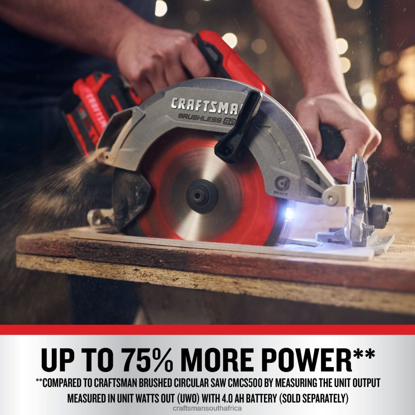 NXT28F3 V20 RP 20-volt Max 7-1/4-in Brushless Cordless Circular Saw (Bare Tool) Power Tools CRAFTSMAN - Image 5