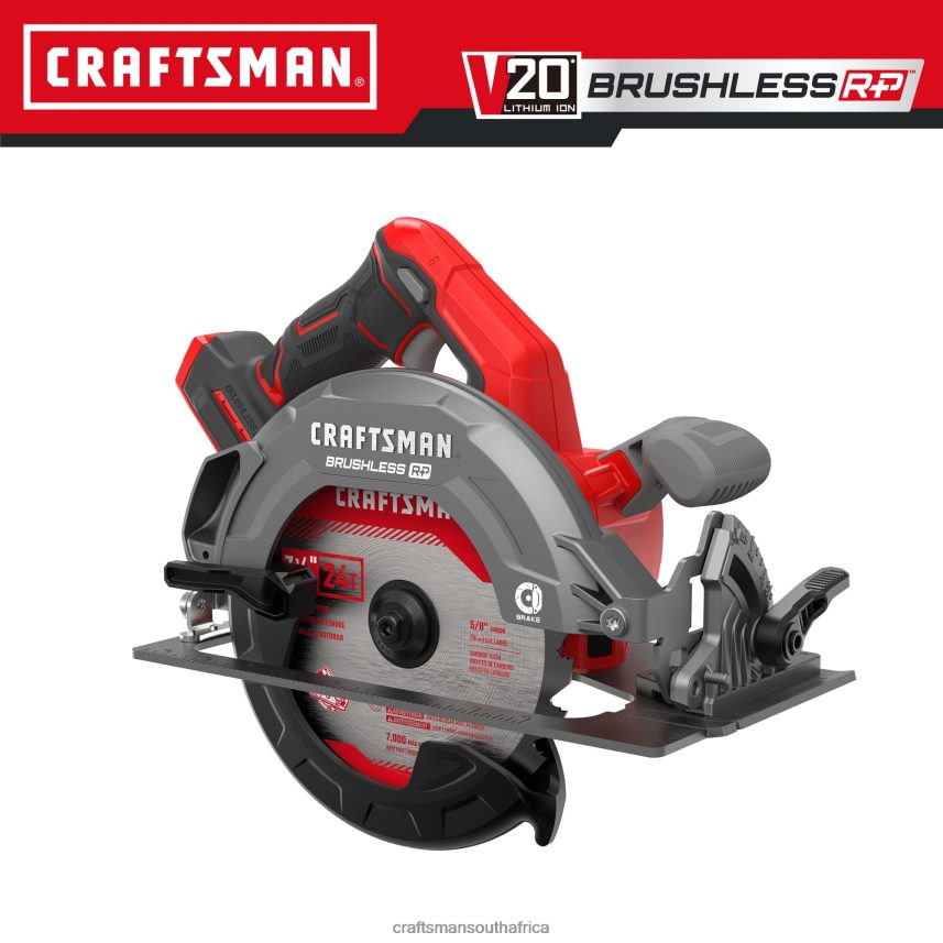 NXT28F3 V20 RP 20-volt Max 7-1/4-in Brushless Cordless Circular Saw (Bare Tool) Power Tools CRAFTSMAN - Image 1