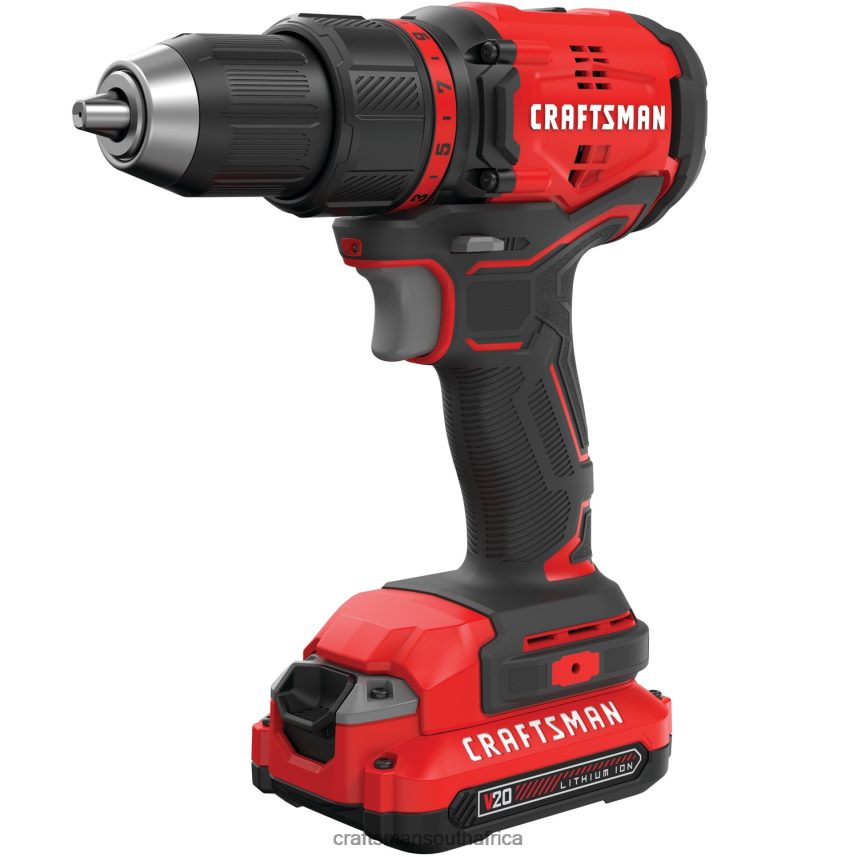 NXT28F47 V20 20-volt Max 1/2-in Brushless Cordless Drill (1-Battery Included, Charger Included and Soft Bag included) Power Tools CRAFTSMAN - Image 1