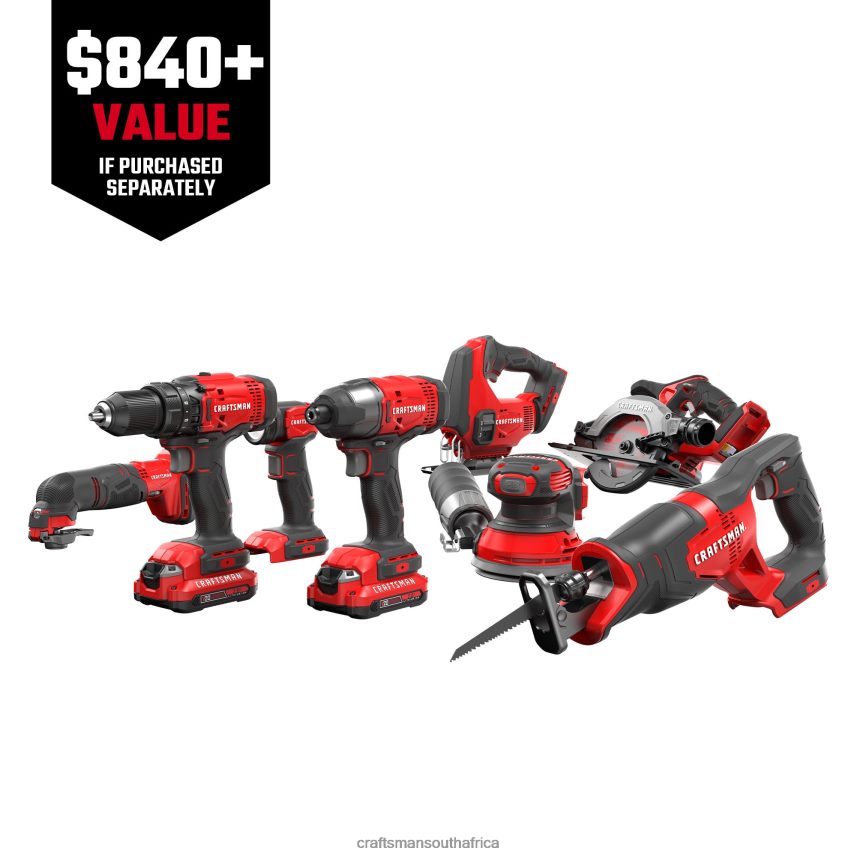 NXT28F4 8-Tool Power Tool Combo Kit with Soft Case (2-Batteries Included and Charger Included) Power Tools CRAFTSMAN - Image 5
