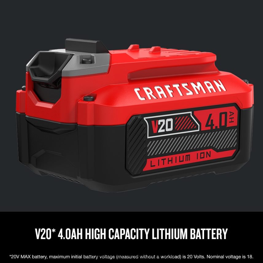 NXT28F55 V20 8-Tool 20-Volt Max Power Tool Combo Kit with Soft Case & V20 20-Volt Max 4 Amp-Hour Lithium Power Tool Battery Power Tools CRAFTSMAN - Image 3