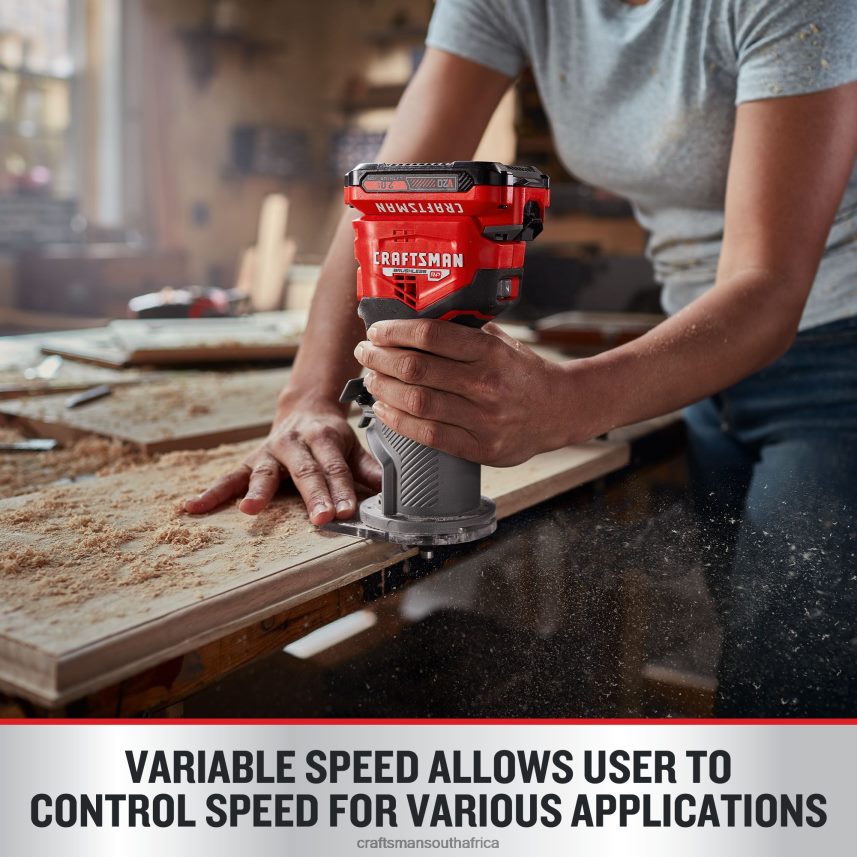 NXT28F97 1/4-in Variable Speed Brushless Fixed Cordless Router (Bare Tool) Power Tools CRAFTSMAN - Image 5
