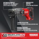 NXT28F108 V20 RP 20-volt Max 1-in Sds-plus Variable Speed Cordless Rotary Hammer Drill (Bare Tool) Power Tools CRAFTSMAN - Image 2