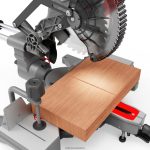 NXT28F158 7-1/4-in 9-Amp Single Bevel Sliding Compound Corded Miter Saw Power Tools CRAFTSMAN - Image 8