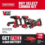 NXT28F1 6-Tool Power Tool Combo Kit with Soft Case (2-Batteries Included and Charger Included) Power Tools CRAFTSMAN