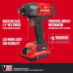 NXT28F1 6-Tool Power Tool Combo Kit with Soft Case (2-Batteries Included and Charger Included) Power Tools CRAFTSMAN - Image 4