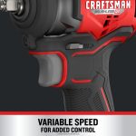 NXT28F27 V20 RP 20-volt Max Variable Speed Brushless 3/8-in Drive Cordless Impact Wrench (Bare Tool) Power Tools CRAFTSMAN - Image 5
