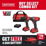NXT28F2 V20 2-Tool Power Tool Combo Kit with Soft Case (2-Batteries Included and Charger Included) Power Tools CRAFTSMAN
