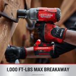 NXT28F31 4-Amp 20-volt Max Variable Speed Brushless 1/2-in Drive Cordless Impact Wrench (Battery Included) Power Tools CRAFTSMAN - Image 5