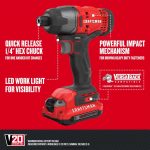 NXT28F4 8-Tool Power Tool Combo Kit with Soft Case (2-Batteries Included and Charger Included) Power Tools CRAFTSMAN - Image 7