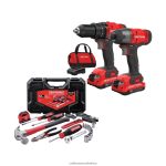 NXT28F56 V20* 2-Tool Power Tool Combo Kit with Soft Case (2-Batteries Included and Charger Included) & 57-Piece Household Tool Set with Hard Case Power Tools CRAFTSMAN
