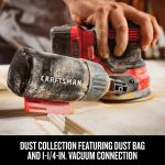 NXT28F72 V20 20-Volt Cordless Random Orbital Sander with Dust Management & V20 20-Volt Max 2-Pack 2 Amp-Hour Lithium Power Tool Battery Kit (Charger Included) Power Tools CRAFTSMAN - Image 2
