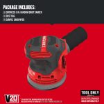 NXT28F72 V20 20-Volt Cordless Random Orbital Sander with Dust Management & V20 20-Volt Max 2-Pack 2 Amp-Hour Lithium Power Tool Battery Kit (Charger Included) Power Tools CRAFTSMAN - Image 4