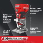 NXT28F97 1/4-in Variable Speed Brushless Fixed Cordless Router (Bare Tool) Power Tools CRAFTSMAN - Image 2