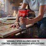 NXT28F97 1/4-in Variable Speed Brushless Fixed Cordless Router (Bare Tool) Power Tools CRAFTSMAN - Image 5