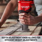 NXT28F97 1/4-in Variable Speed Brushless Fixed Cordless Router (Bare Tool) Power Tools CRAFTSMAN - Image 6